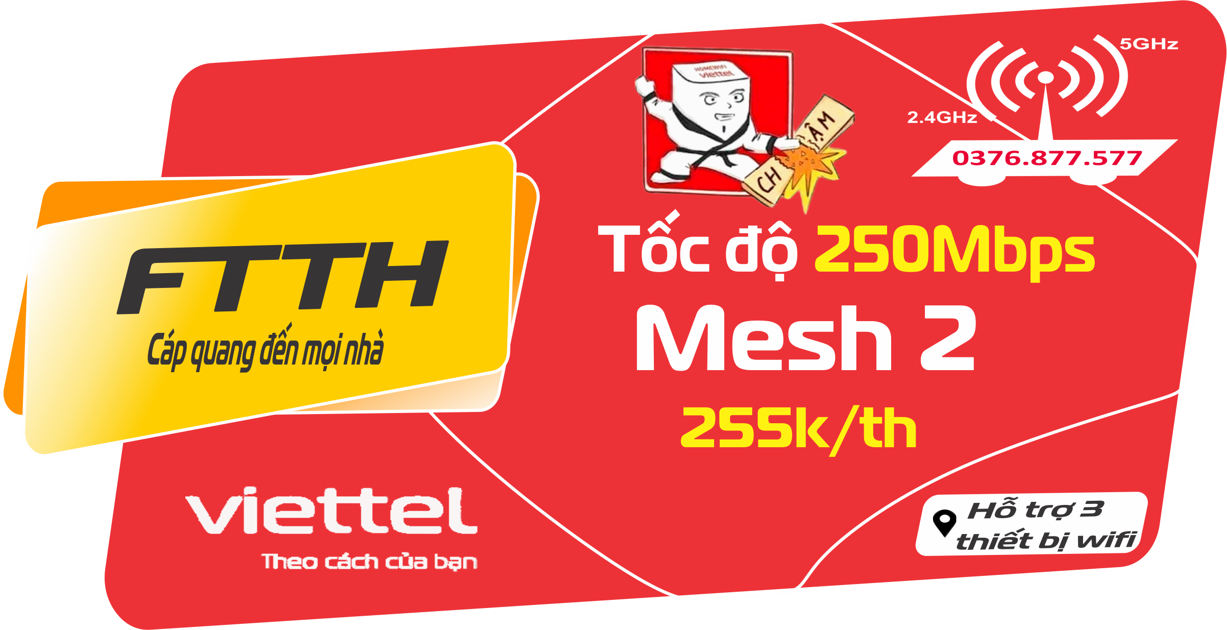 Gói MESH2 250Mb – 255.000đ/tháng